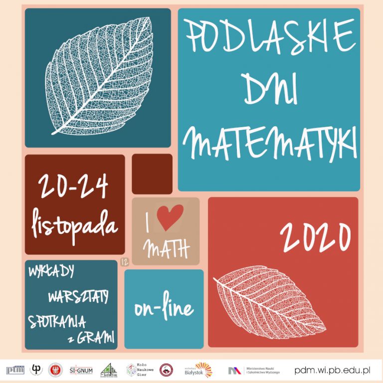 Plakat Podlaskich dni matematyki